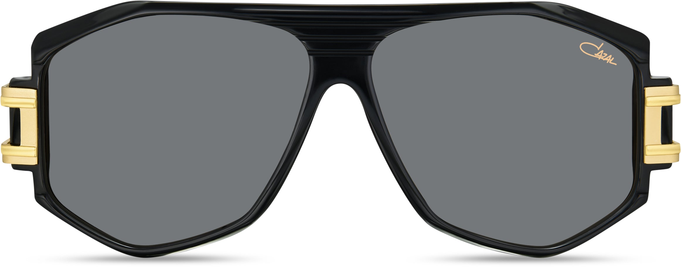 Cazal Legends 163/3 Sonnenbrille, Frontansicht Schwarz-Gold (001)