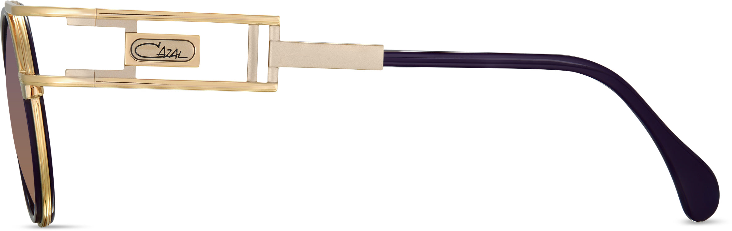 Cazal Legends 668 Sonnenbrille, Seitenansicht Gold-Violett (003)