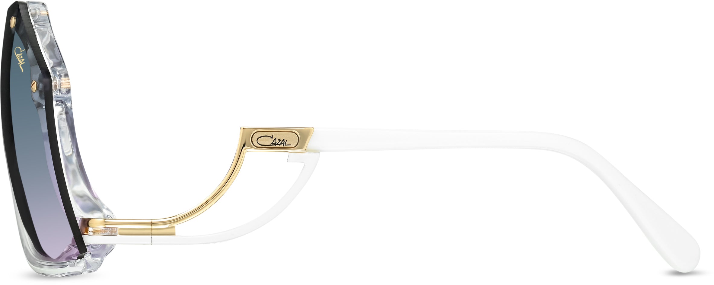 Cazal Legends 860 Sonnenbrille Kristall-Weiß, Seitenansicht