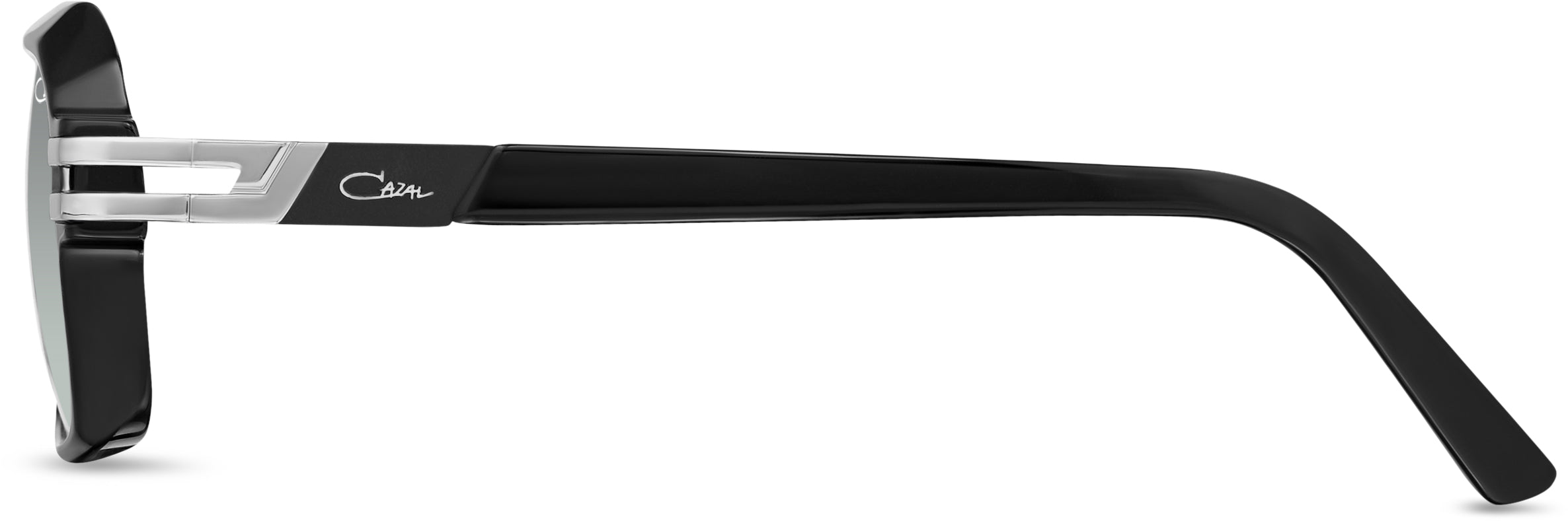 Cazal 6004/3 Sonnenbrille Schwarz Silber, Seitenansicht