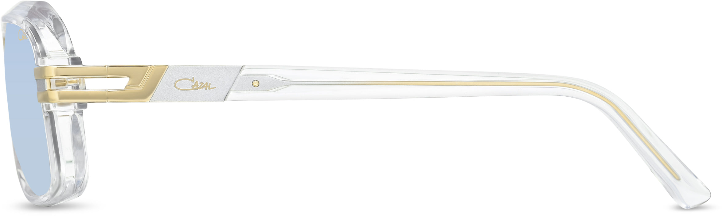 Cazal 6004/3 Sonnenbrille Crystal Eisblau, Seitenansicht