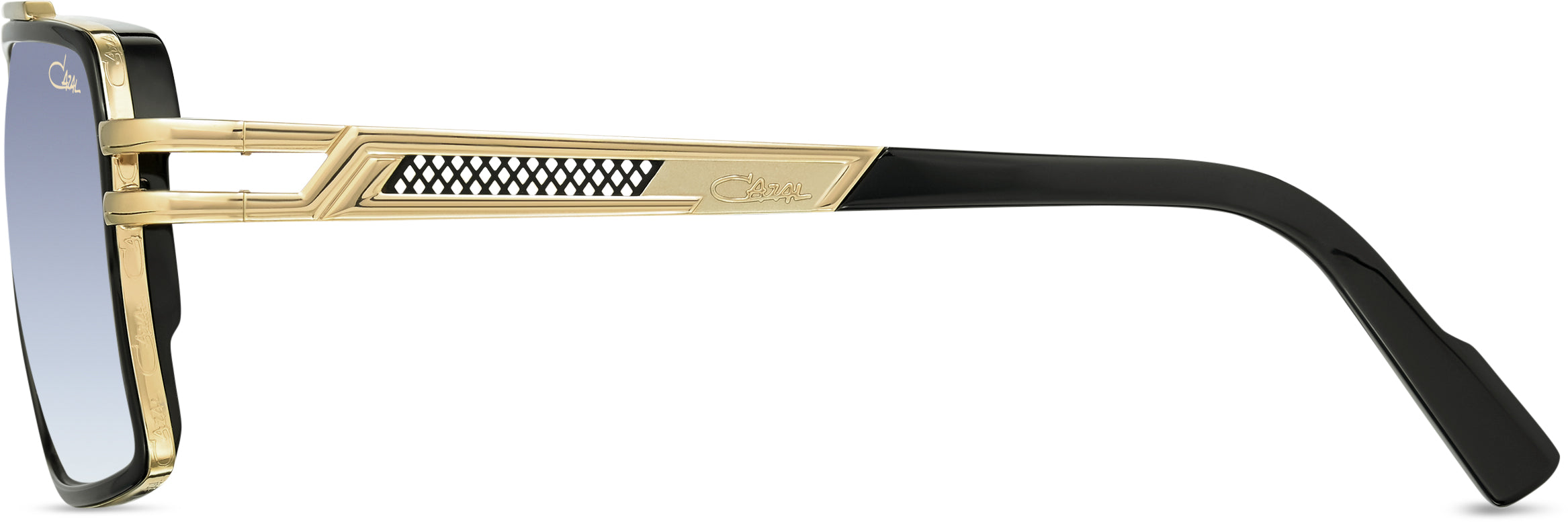Cazal 6033/3 Sonnenbrille Schwarz-Gold, Seitenansicht