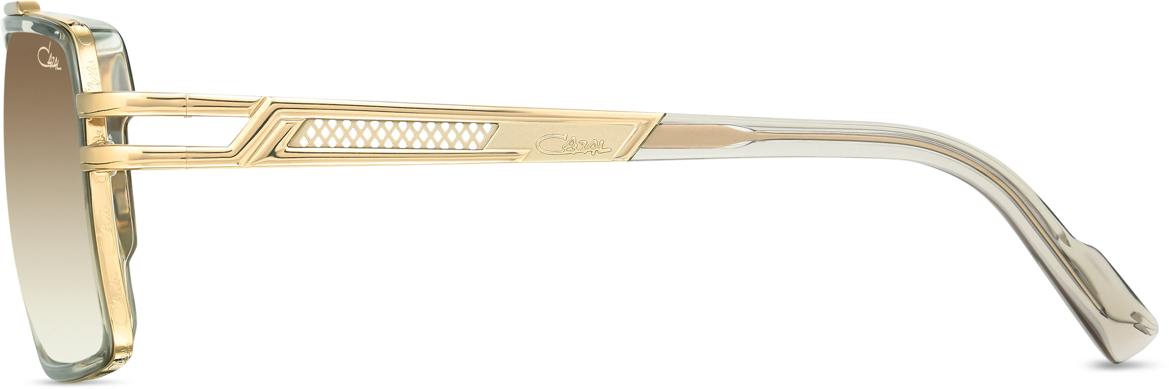 Cazal 6033/3 Sonnenbrille Braun-Gold, Seitenansicht