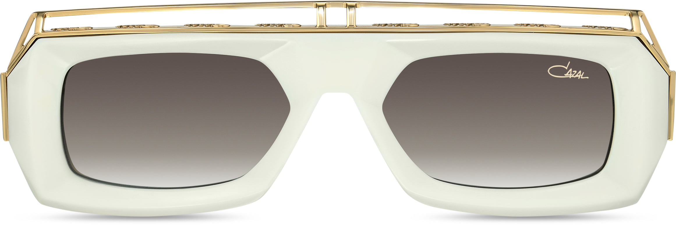 Cazal 8517 Sonnenbrille Milchweiß-Gold