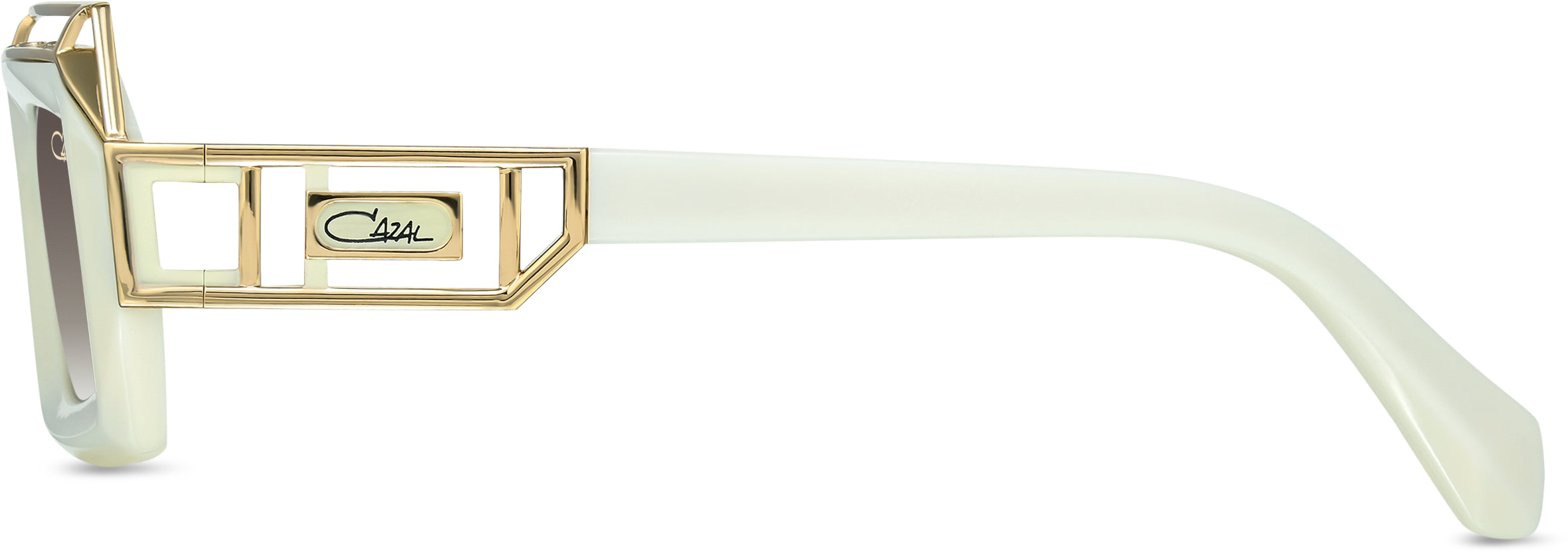Cazal 8517 Sonnenbrille Milchweiß-Gold, Seitenansicht