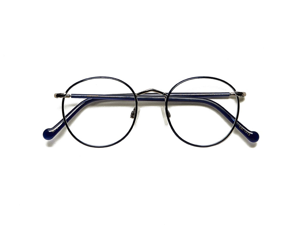 Moscot Zev Brille, Frontansicht Sapphire