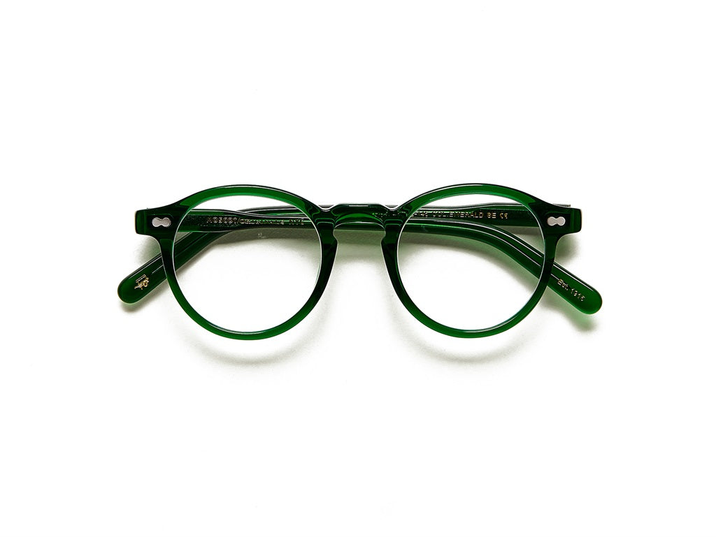 Moscot Miltzen Brille, Frontansicht Emerald