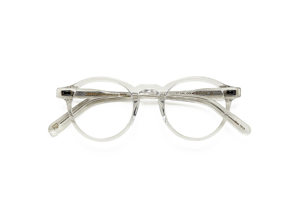 Moscot Miltzen Brille, Frontansicht Crystal