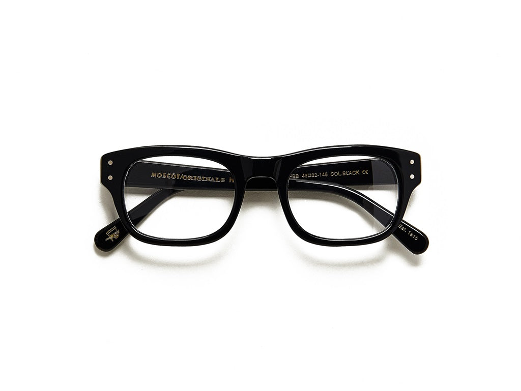 Moscot Nebb Brille, Frontansicht Schwarz