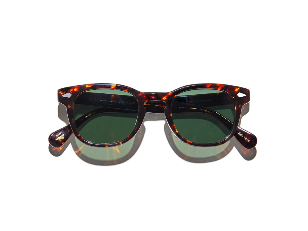 Moscot Gelt Sun Sonnenbrille, Frontansicht Havanna