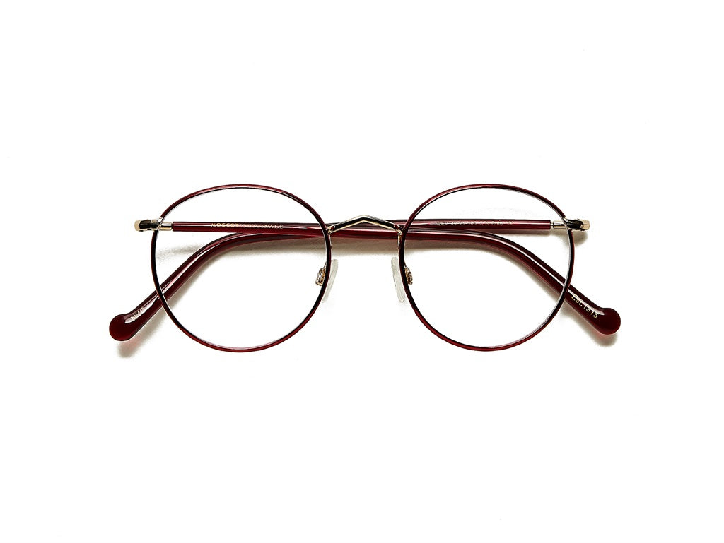 Moscot Zev Brille, Frontansicht Ruby