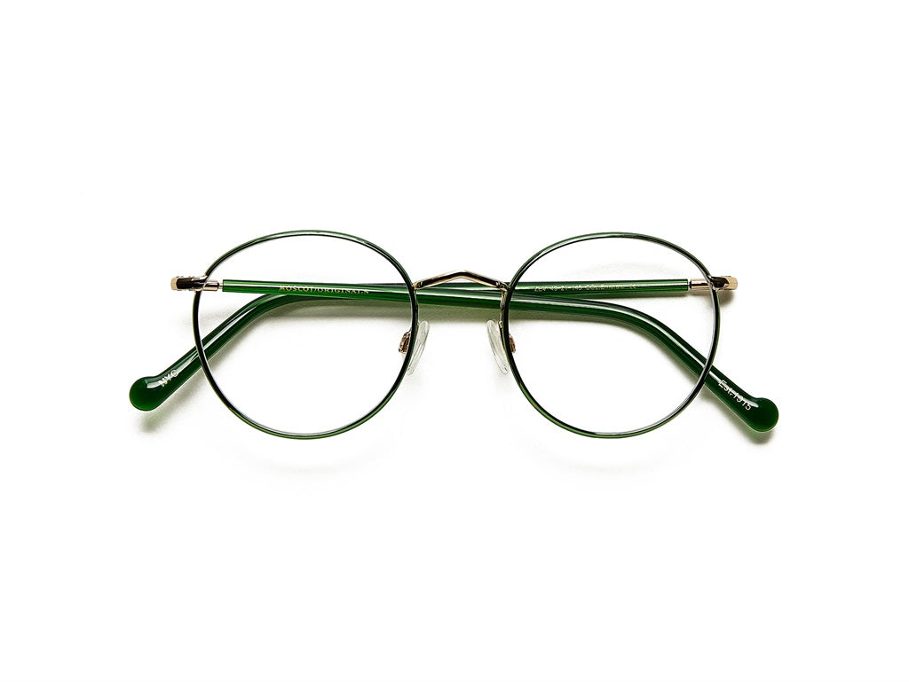 Moscot Zev Brille, Frontansicht Emerald