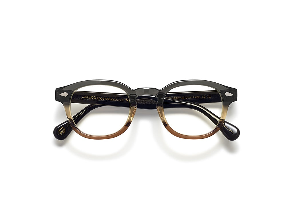 Moscot Lemtosh Brille, Frontansicht Grey-Brown Fade