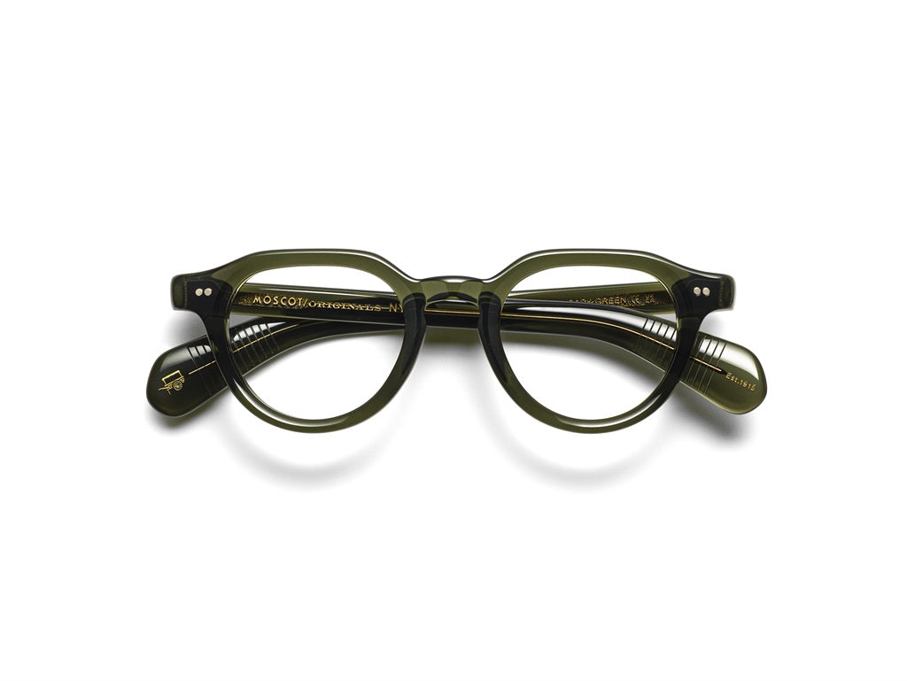 Moscot Baitsim Brille, Frontansicht Dark Green