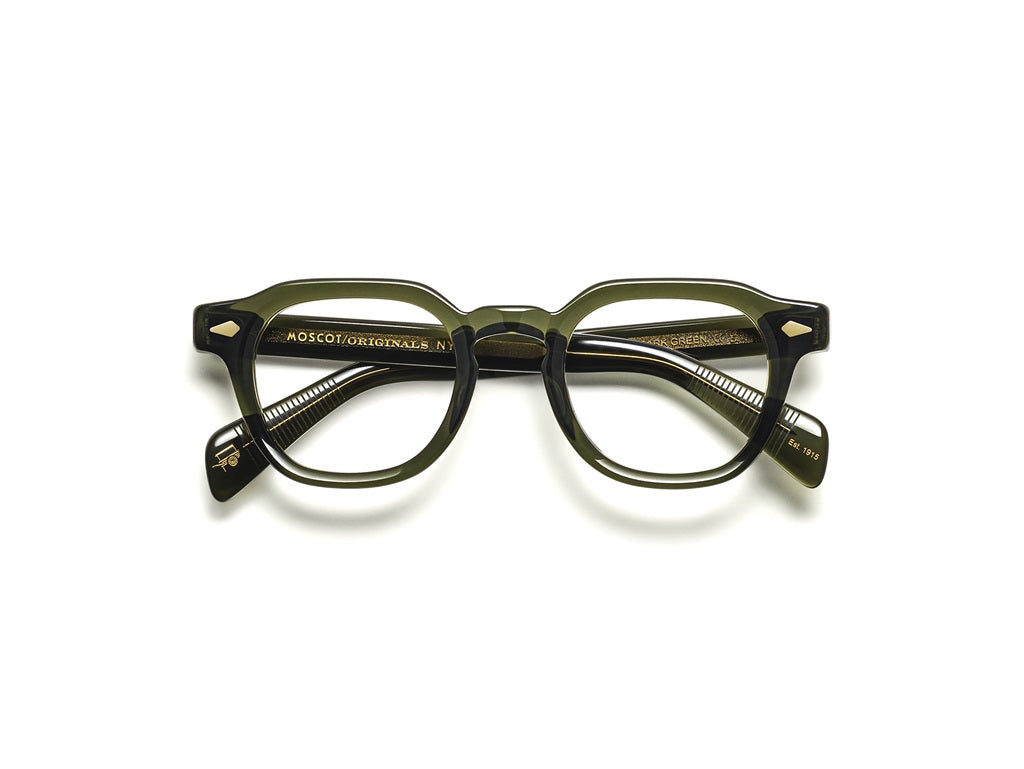 Moscot Dolt Brille, Frontansicht Dark Green