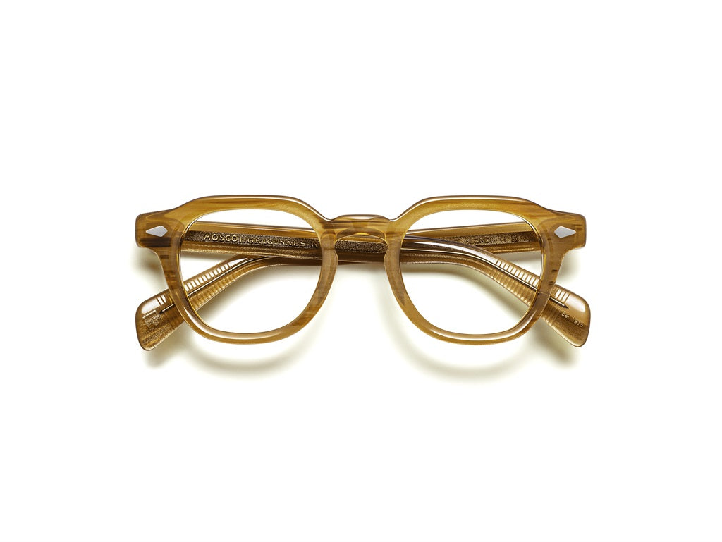 Moscot Dolt Brille, Frontansicht Blonde