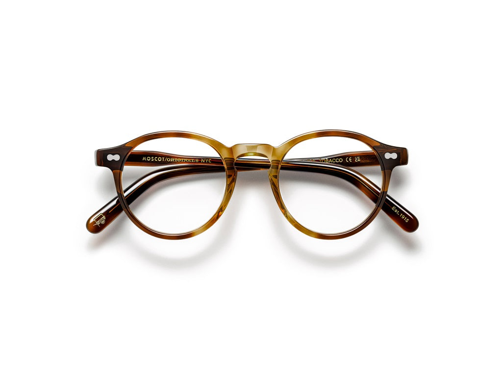 Moscot Miltzen Brille, Frontansicht Tobacco