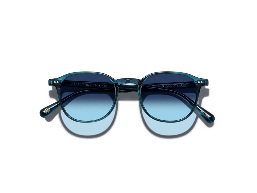 Moscot Arthur Sun Sonnenbrille, Frontansicht Ink/Denim Blue