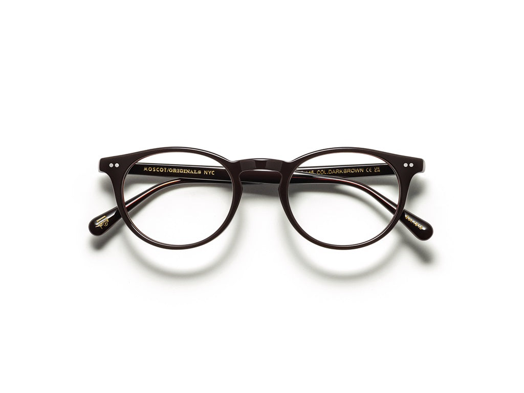 Moscot Frankie Brille, Frontansicht Dark Brown