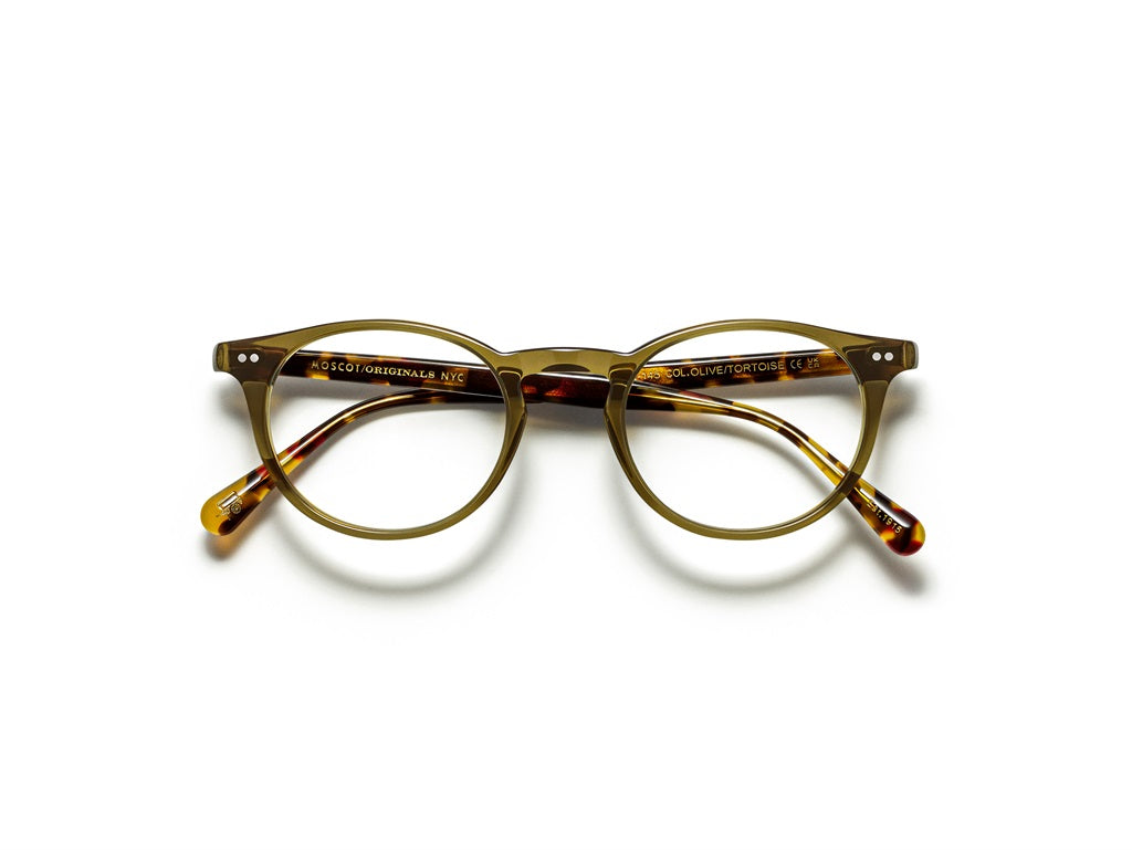 Moscot Frankie Brille, Frontansicht Olive/Tortoise