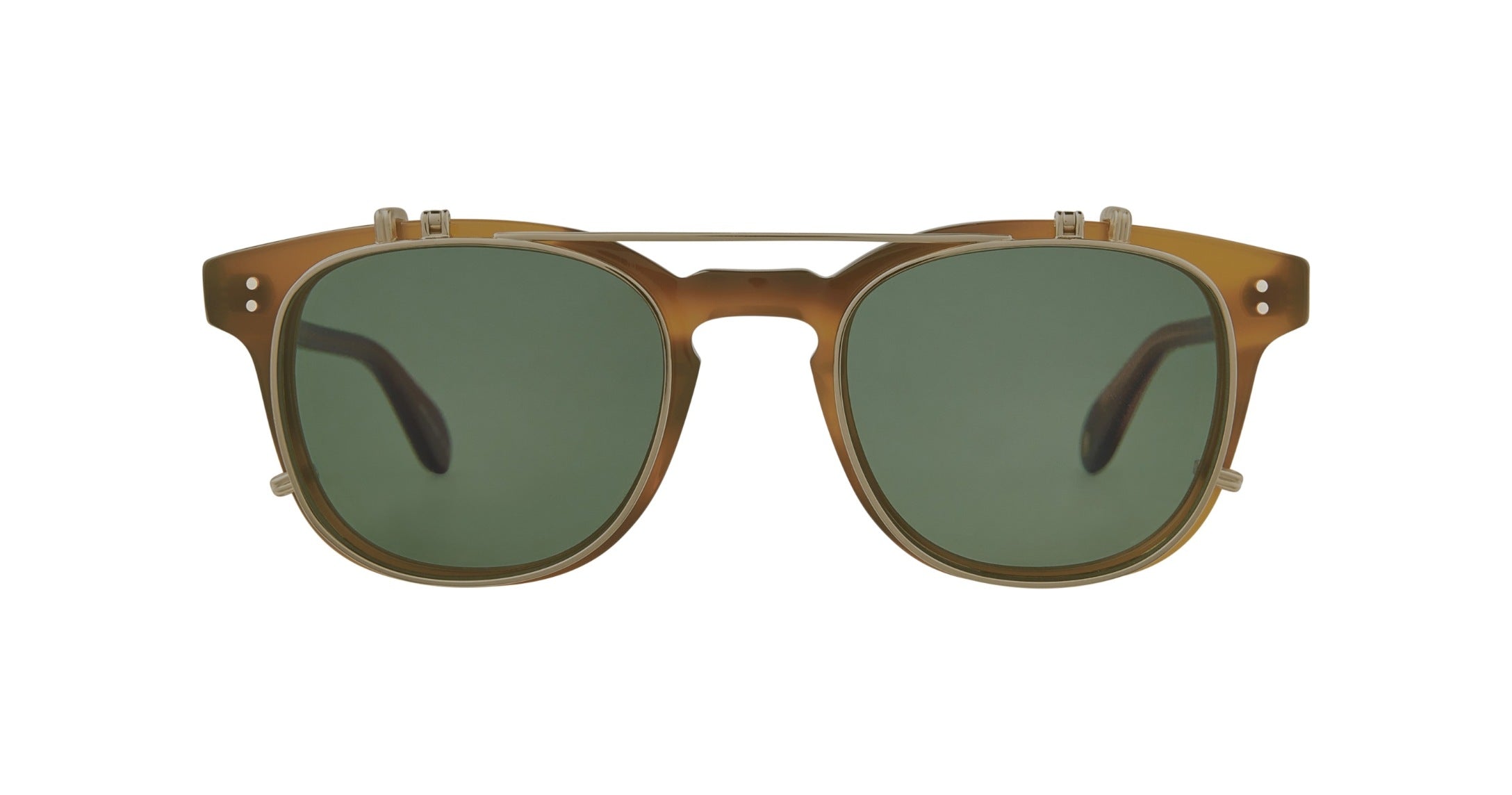Garrett Leight Langley Clip Gold/Emerald - City Optikhaus