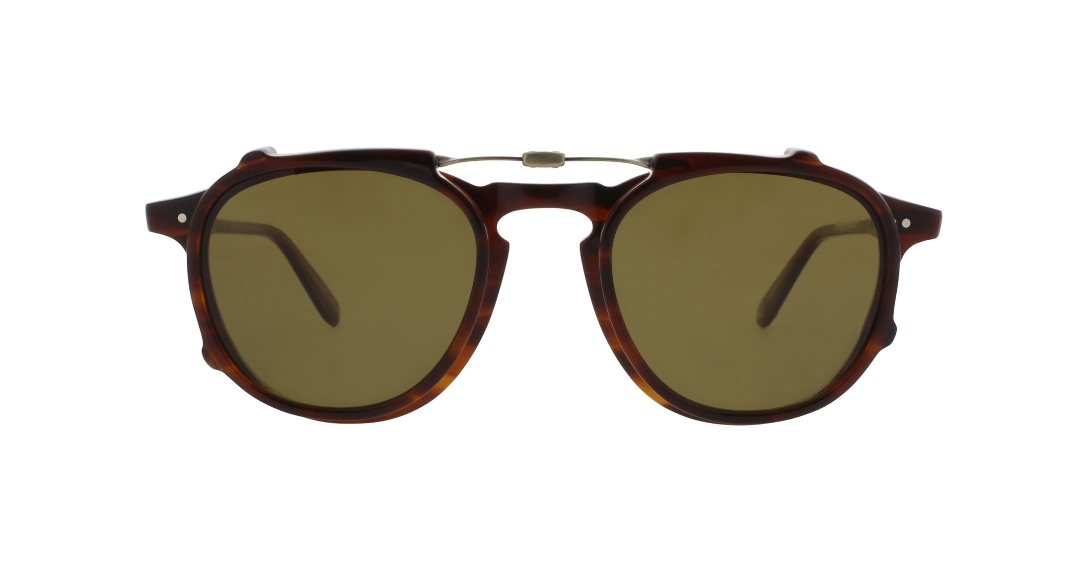 Garrett Leight Hampton Clip Whiskey Tortoise/Brown - City Optikhaus