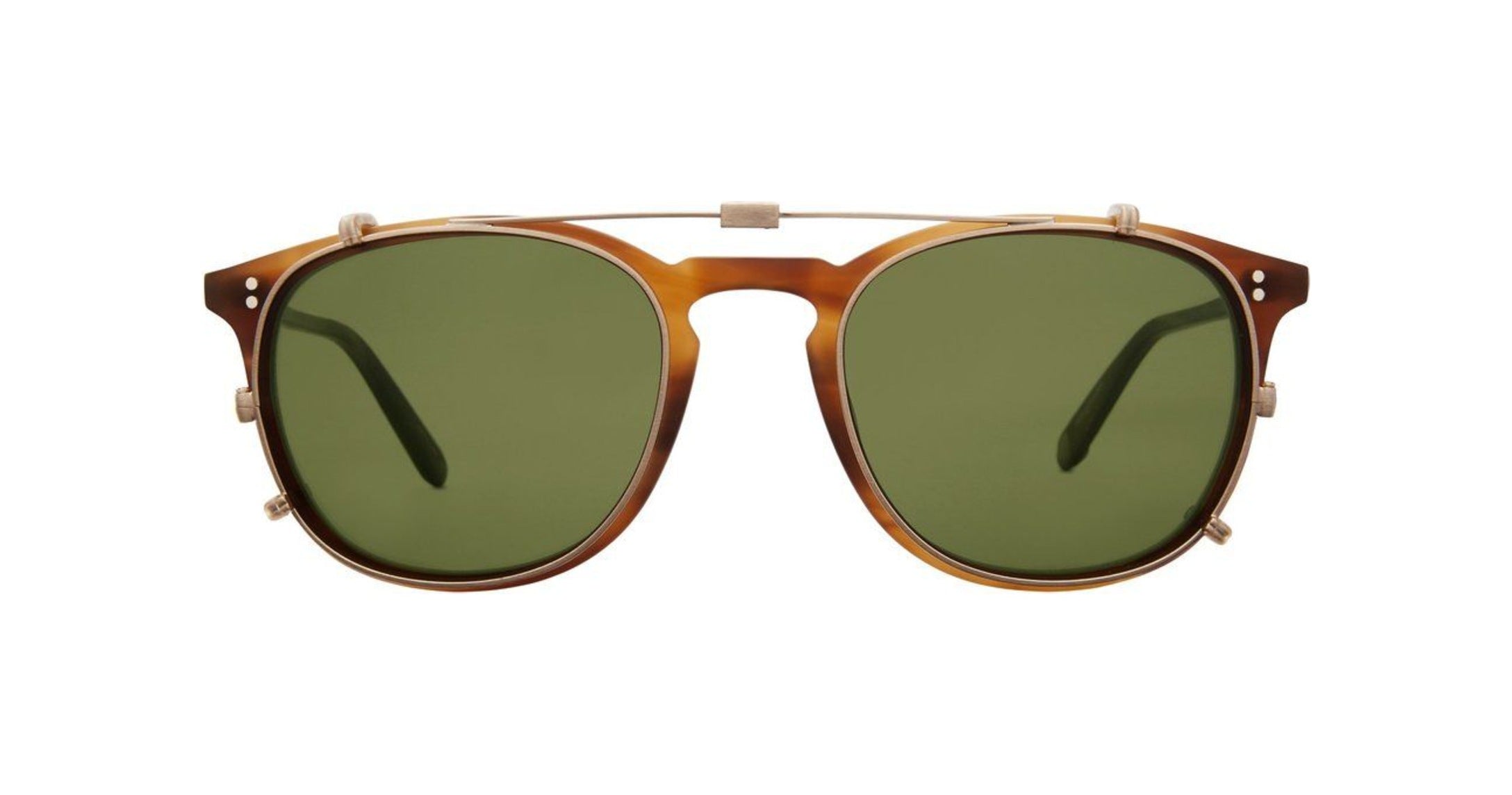 Garrett Leight Kinney Clip Gold/Green - City Optikhaus