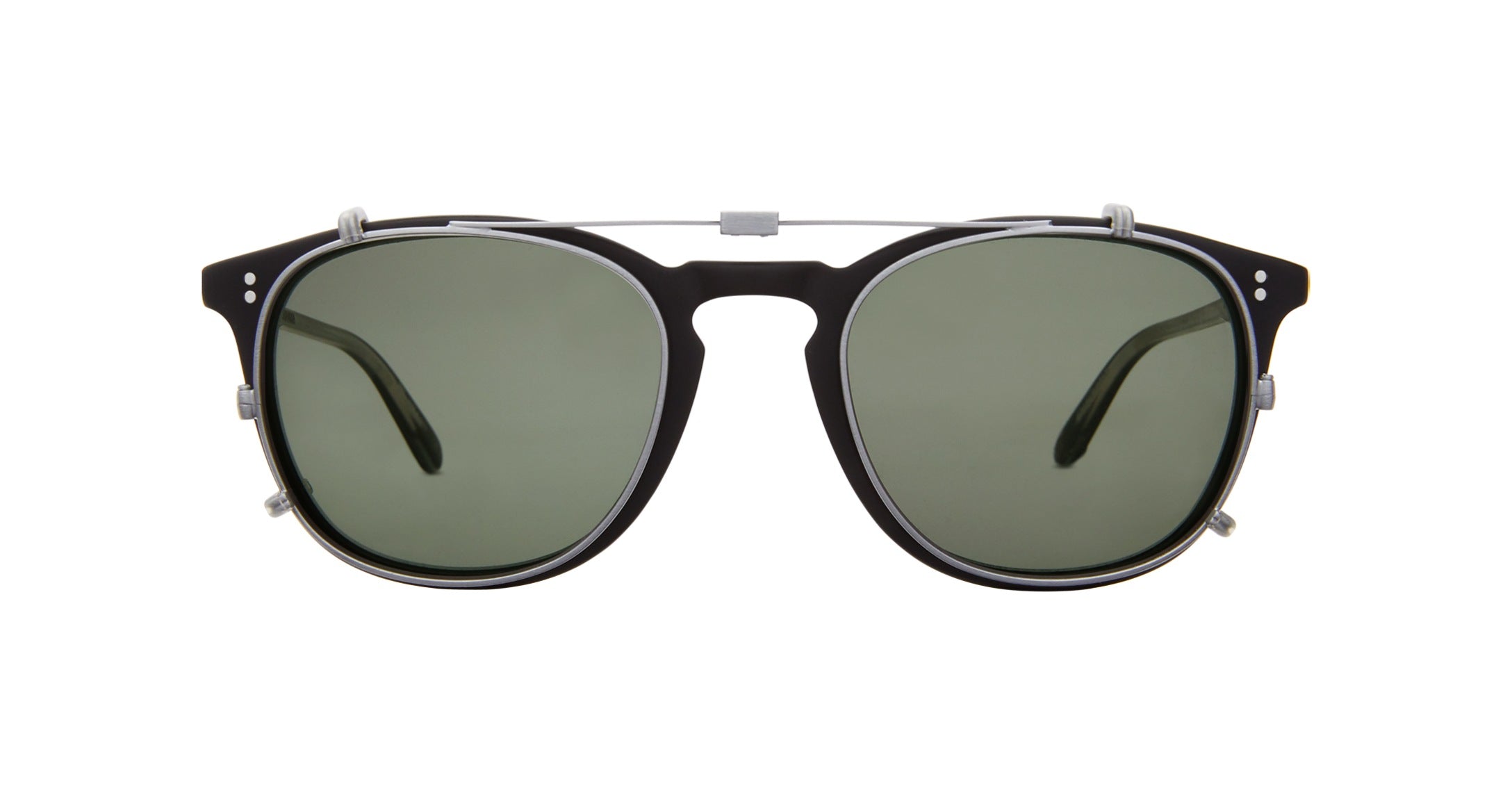 Garrett Leight Kinney Clip Brushed Silver/G15 - City Optikhaus