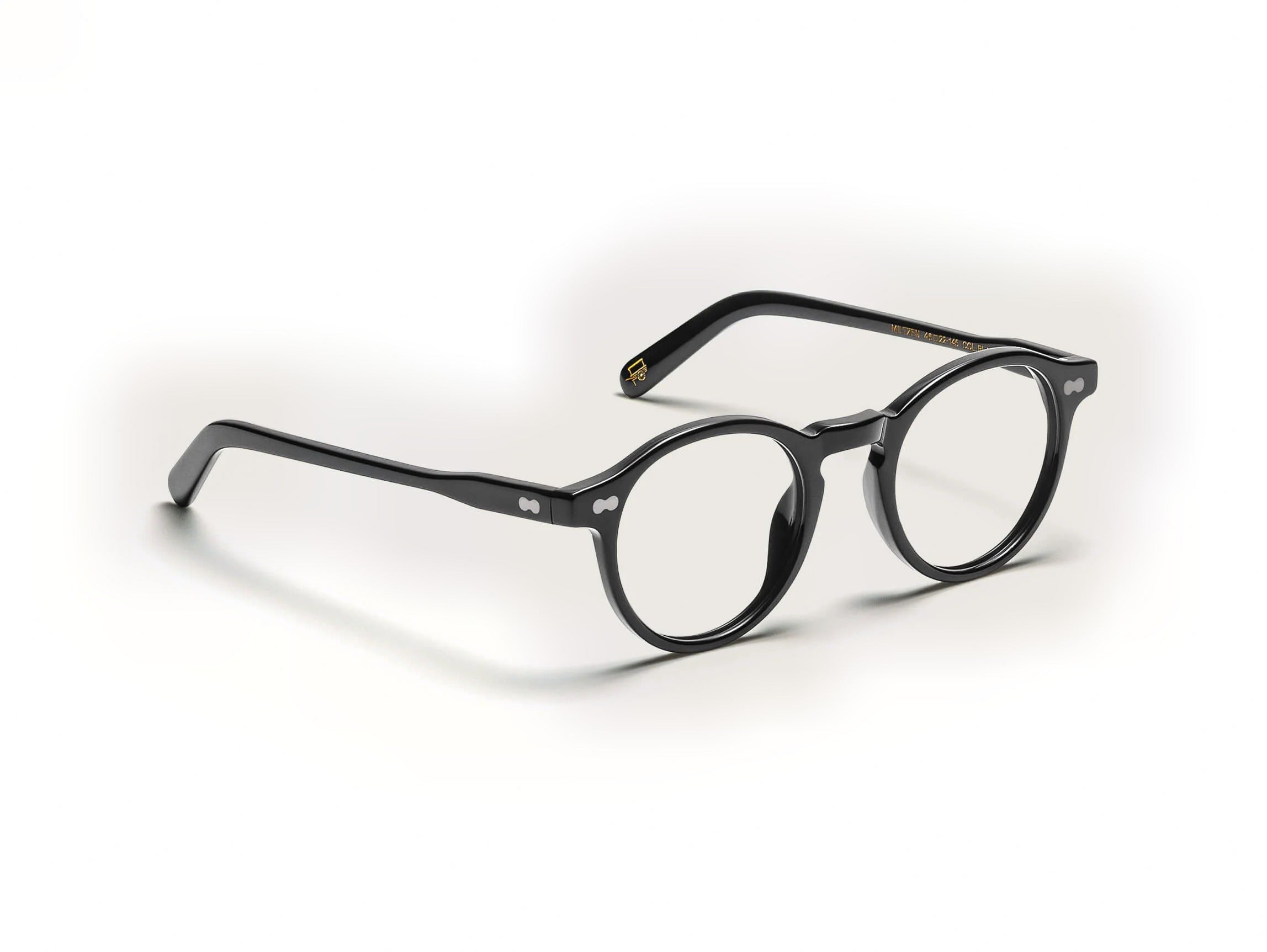 Moscot Miltzen Brille, Seitenansicht Schwarz