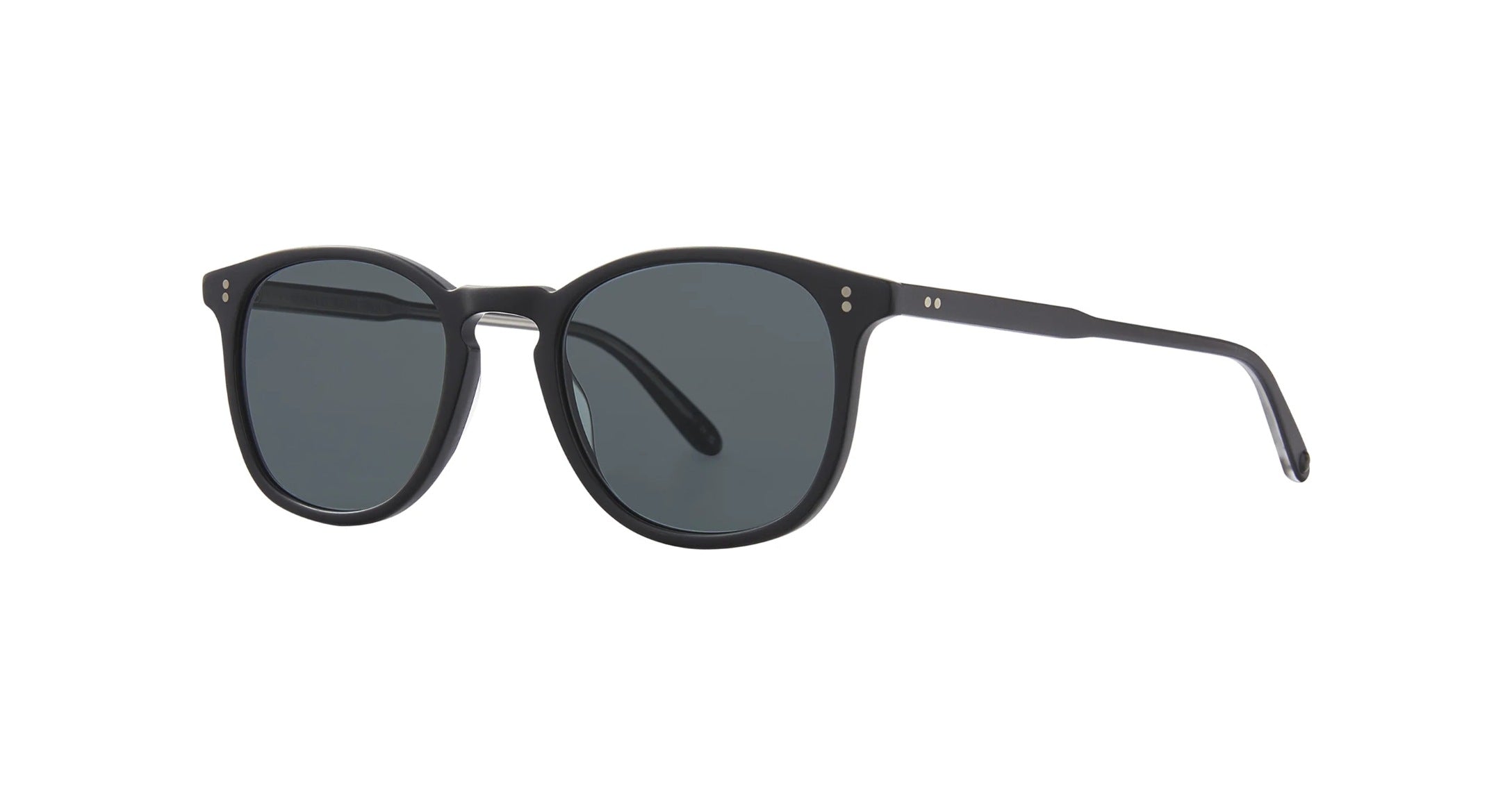Garrett Leight Kinney Sun Sonnenbrille, Schrägansicht Matt Schwarz