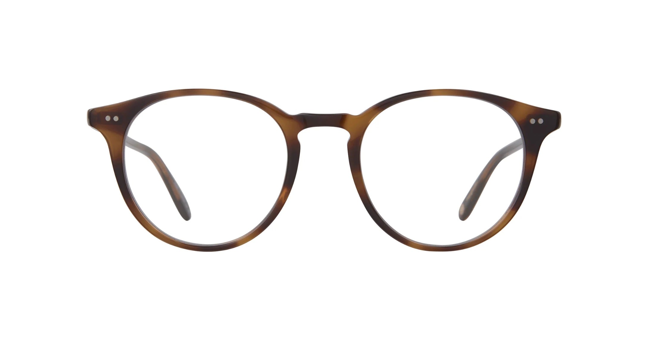 Garrett Leight Clune Brille, Frontansicht Spotted Brown Shell