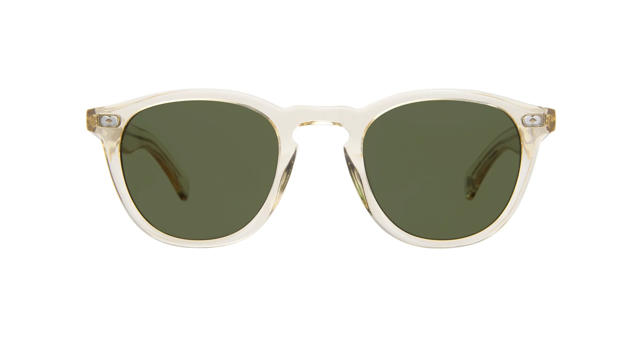 Garrett Leight Hampton X Sun Sonnenbrille, Frontansicht Transparent