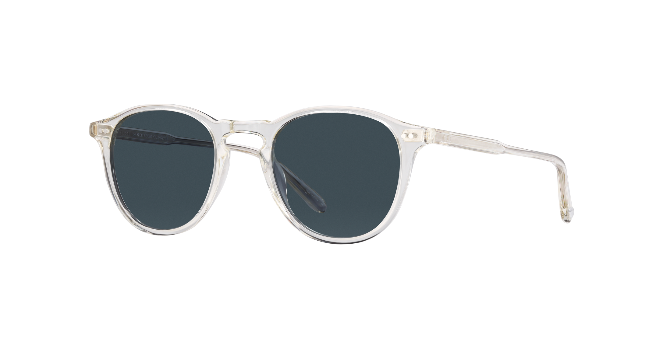 Garrett Leight Hampton Sun Sonnenbrille, Schrägansicht Transparent