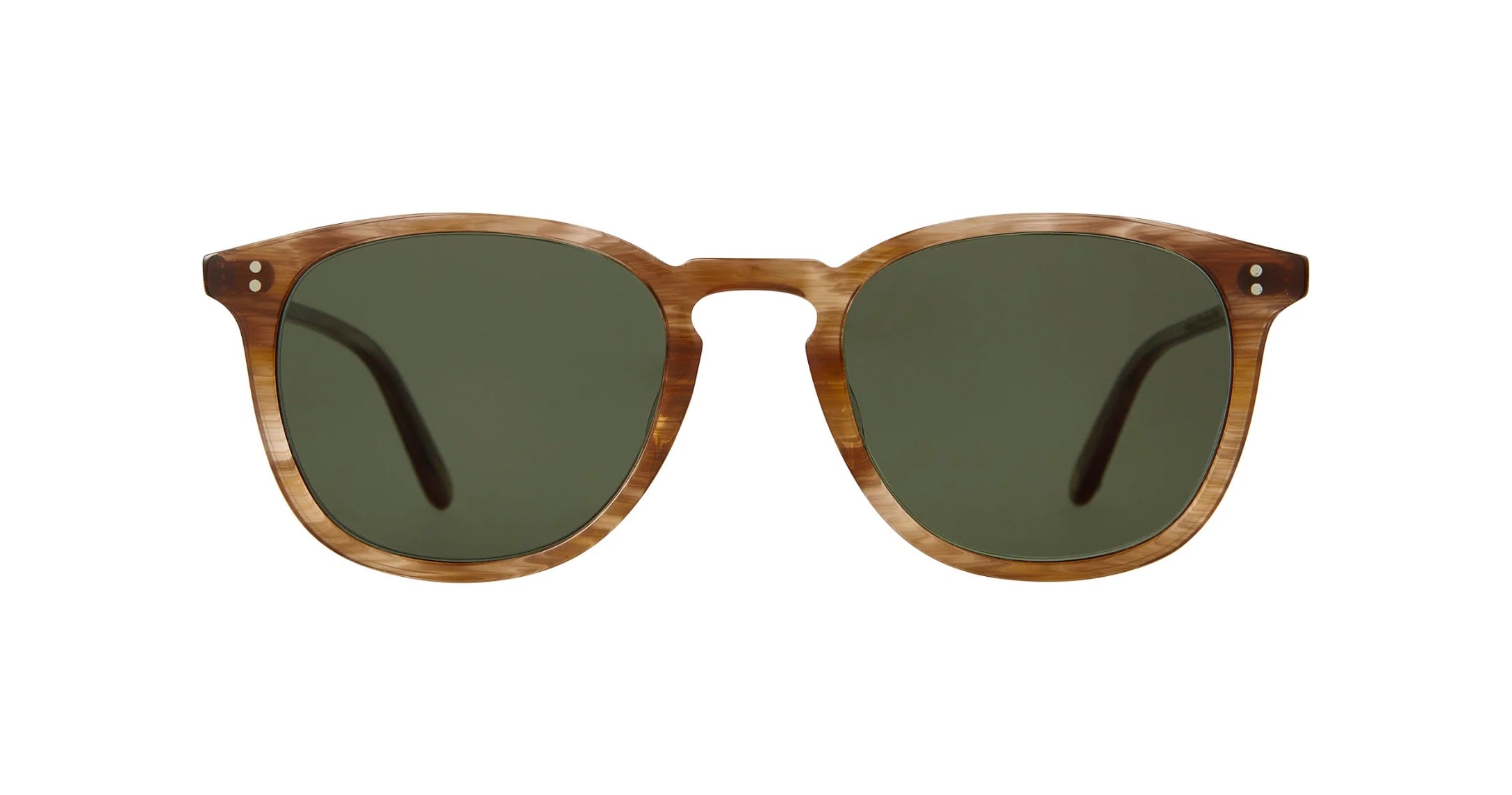 Garrett Leight Kinney Sun Sonnenbrille, Frontansicht Pacific Teak