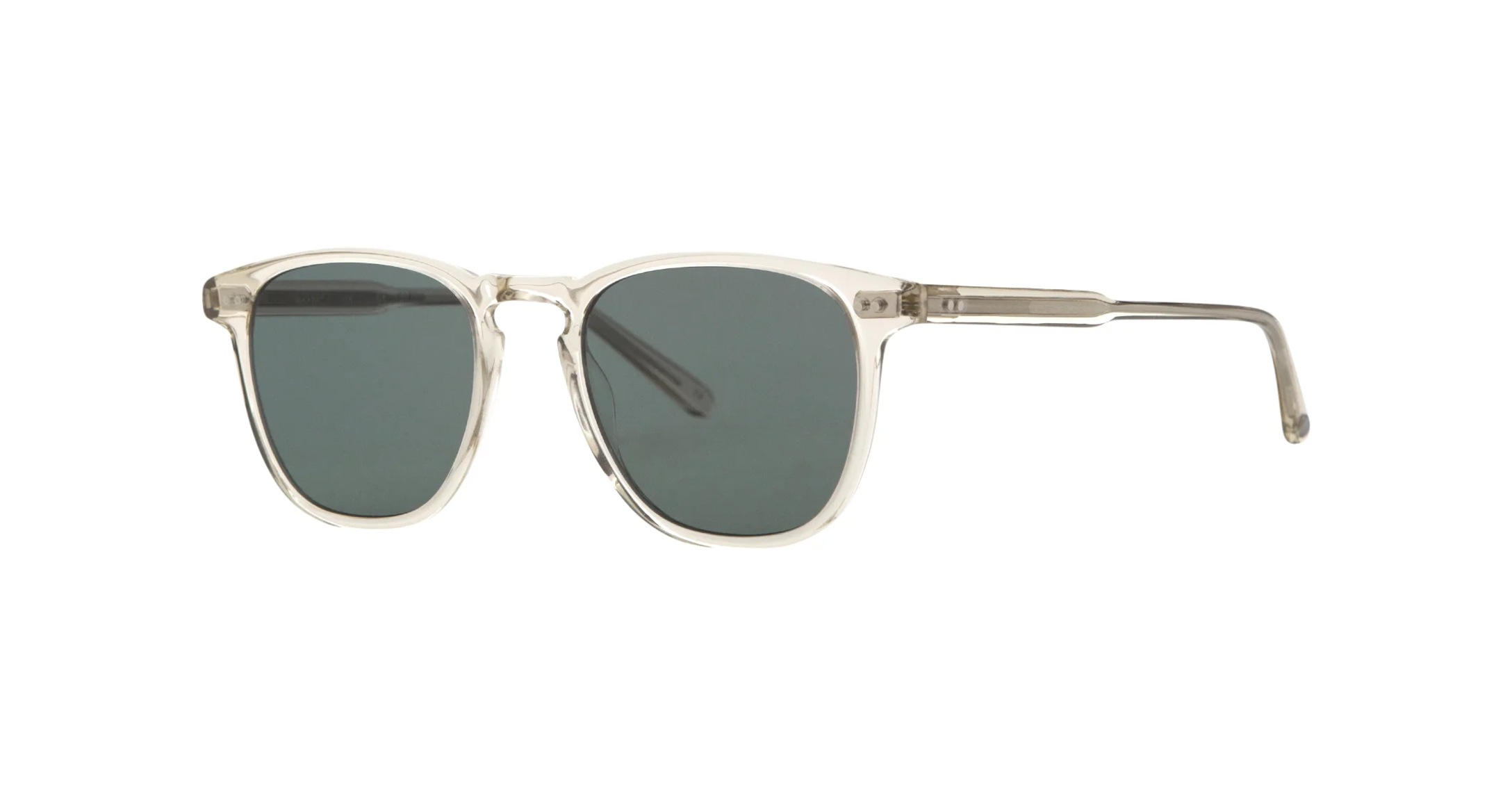 Garrett Leight Brooks Sun Sonnenbrille, Schrägansicht Champagner