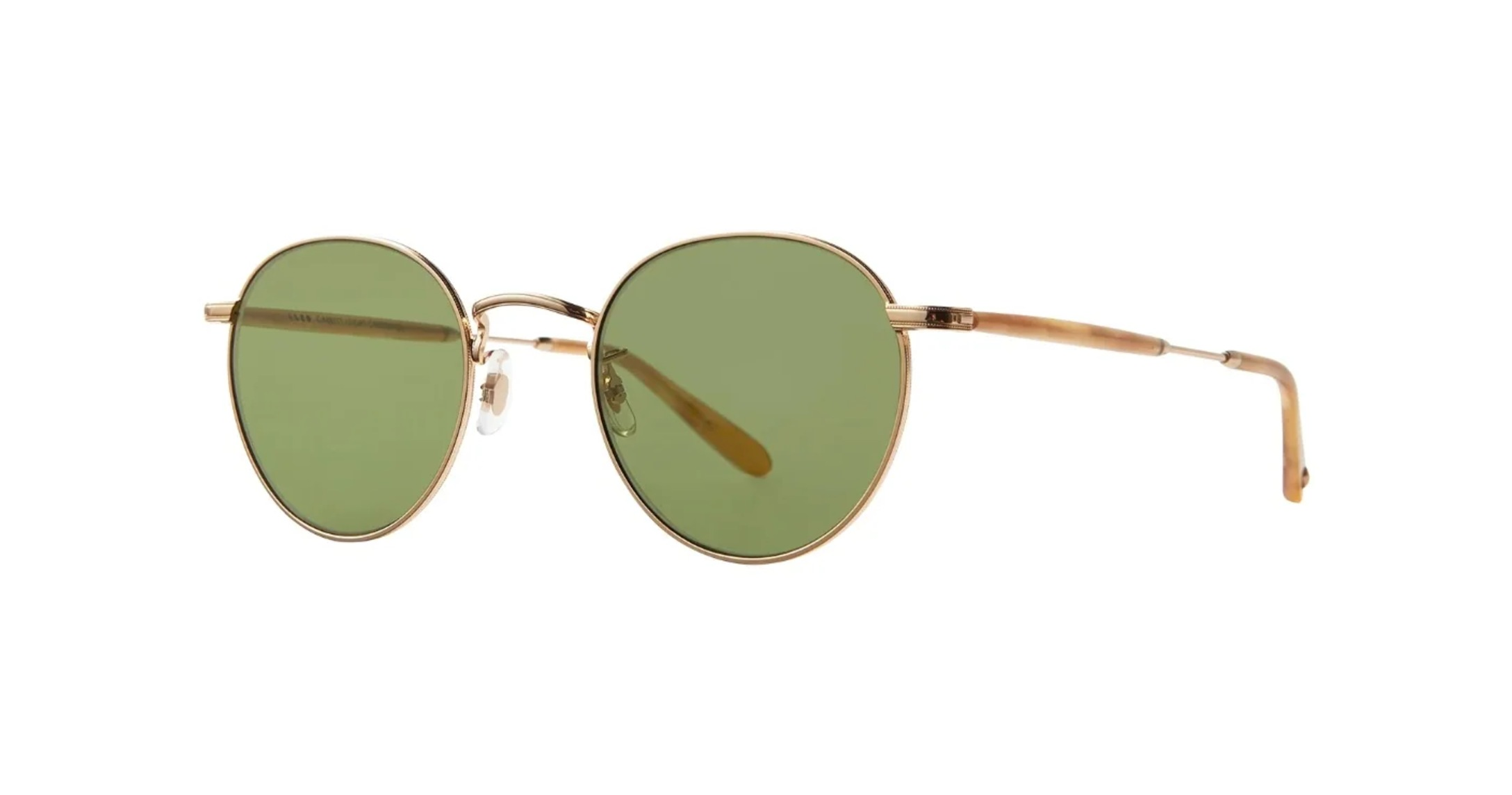 Garrett Leight Wilson M Sun Sonnenbrille, Schrägansicht Gold/Tortoise