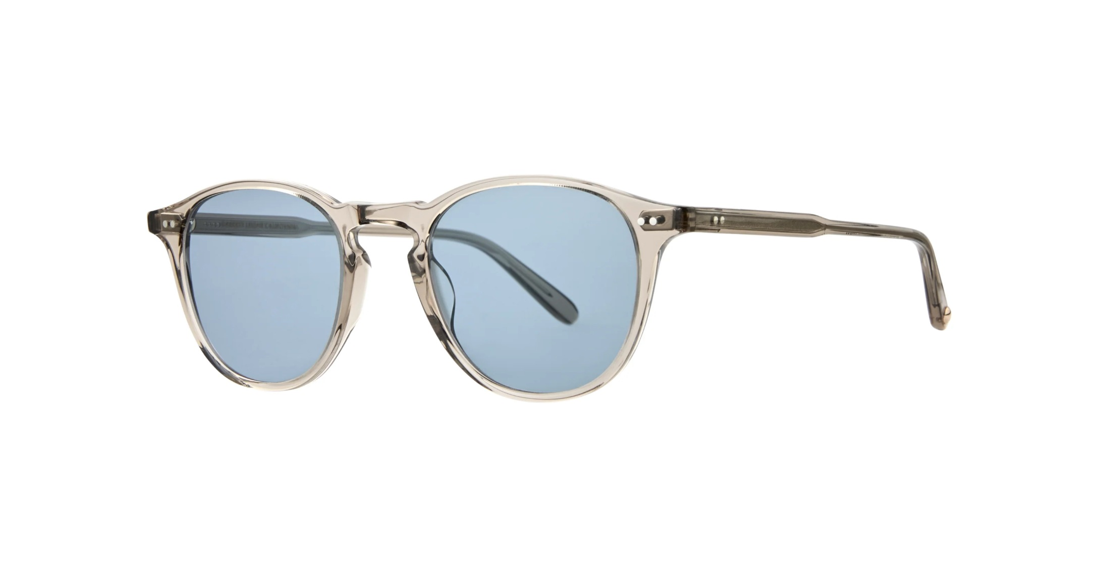 Garrett Leight Hampton Sun Sonnenbrille, Schrägansicht Clay Crystal