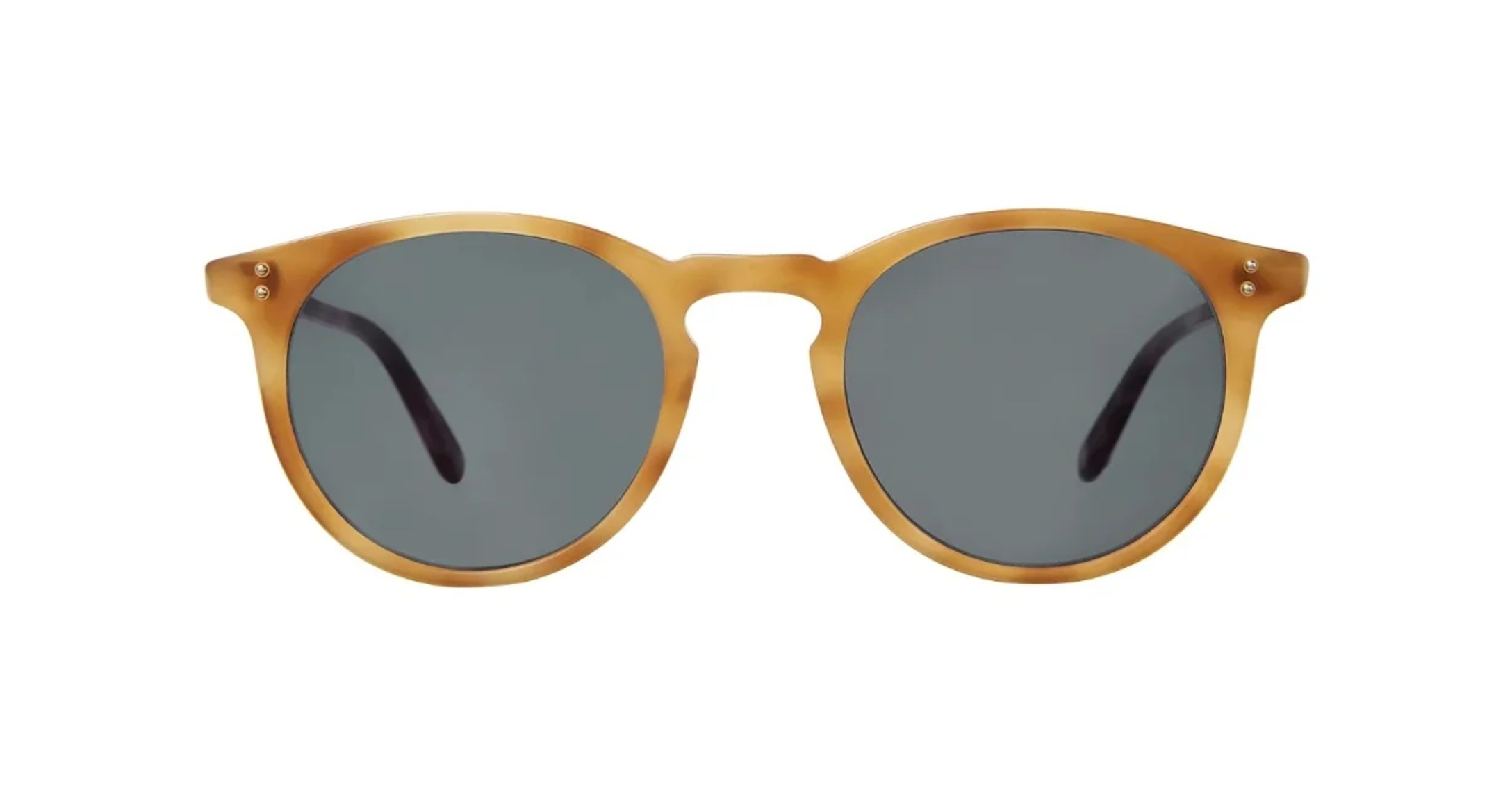 Garrett Leight Carlton Sun Sonnenbrille, Frontansicht Ember Tortoise