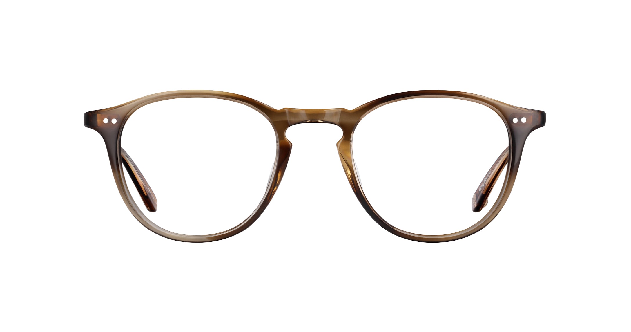 Garrett Leight Hampton Brille, Frontansicht Khaki