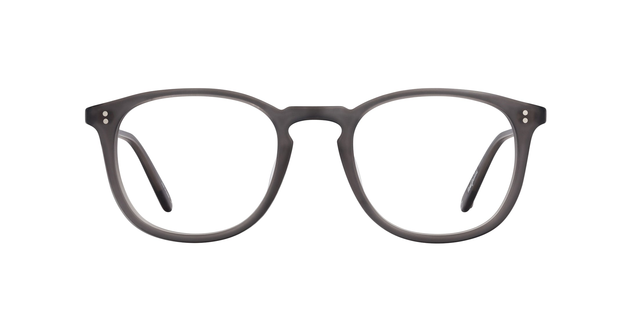 Garrett Leight Kinney Brille, Frontansicht Matt Grau
