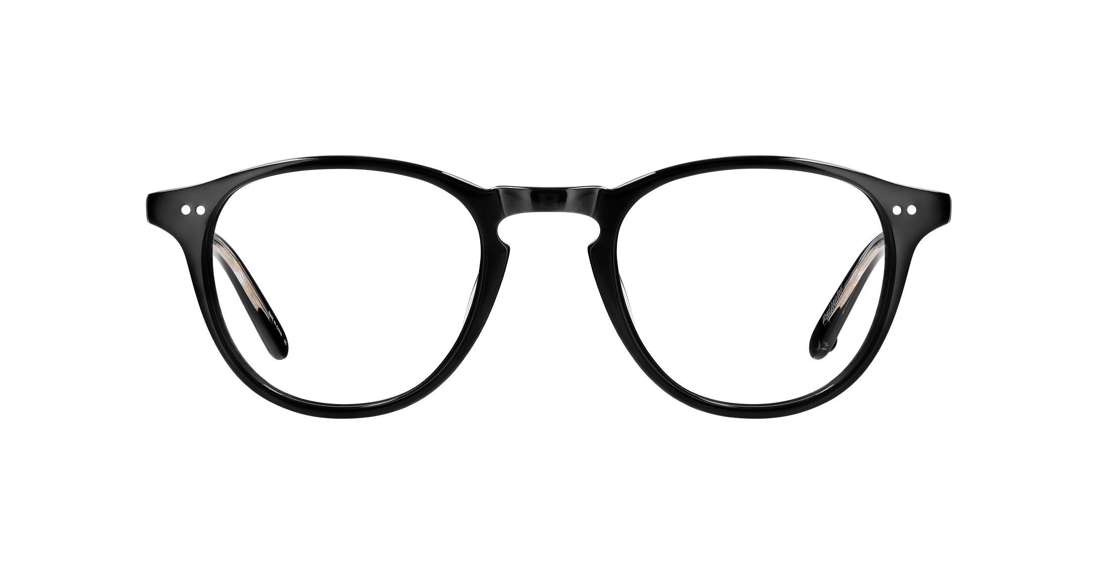 Garrett Leight Hampton Brille, Frontansicht Schwarz