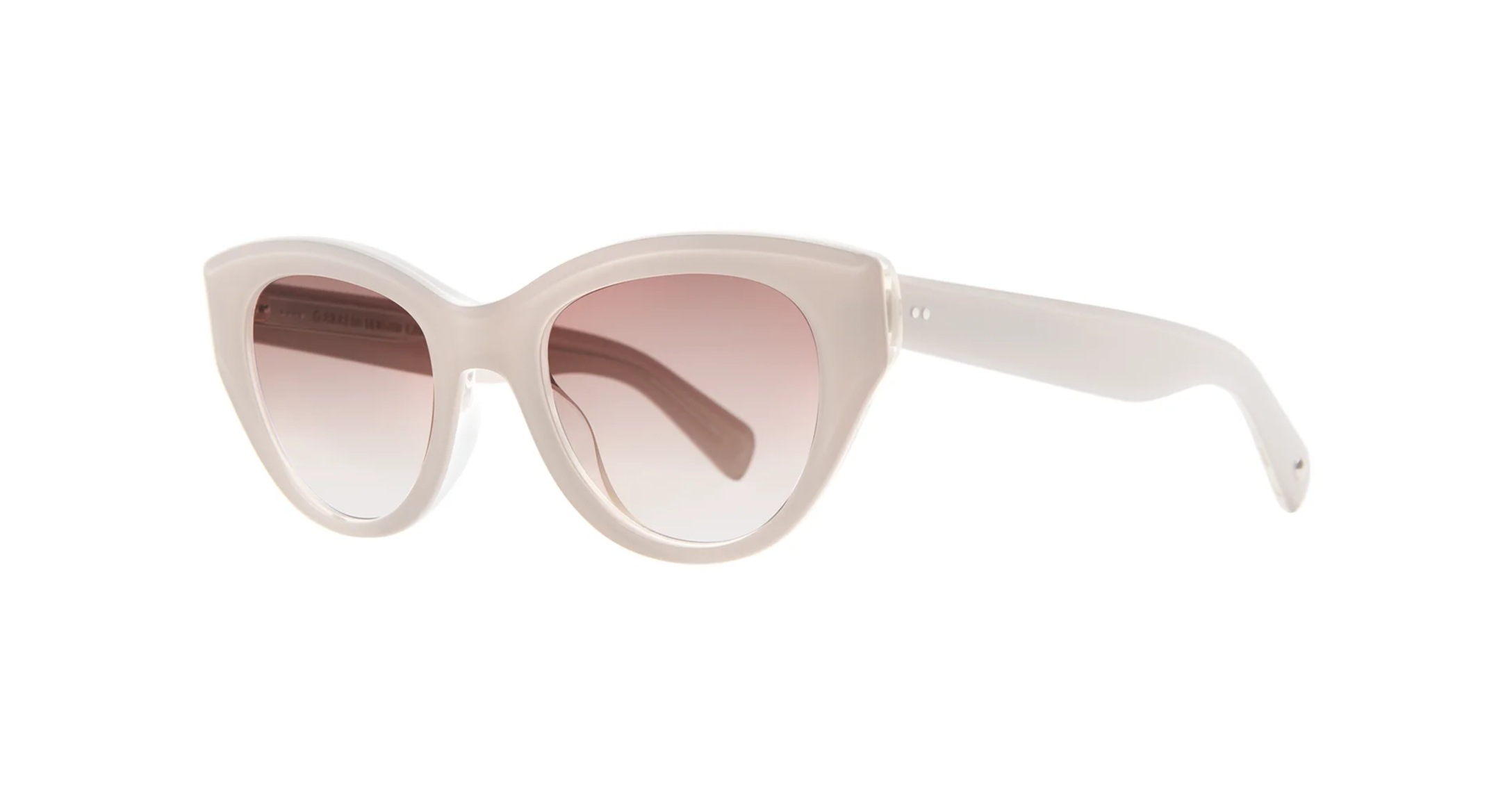Garrett Leight Dottie Sun Sonnenbrille, Schrägansicht Peony