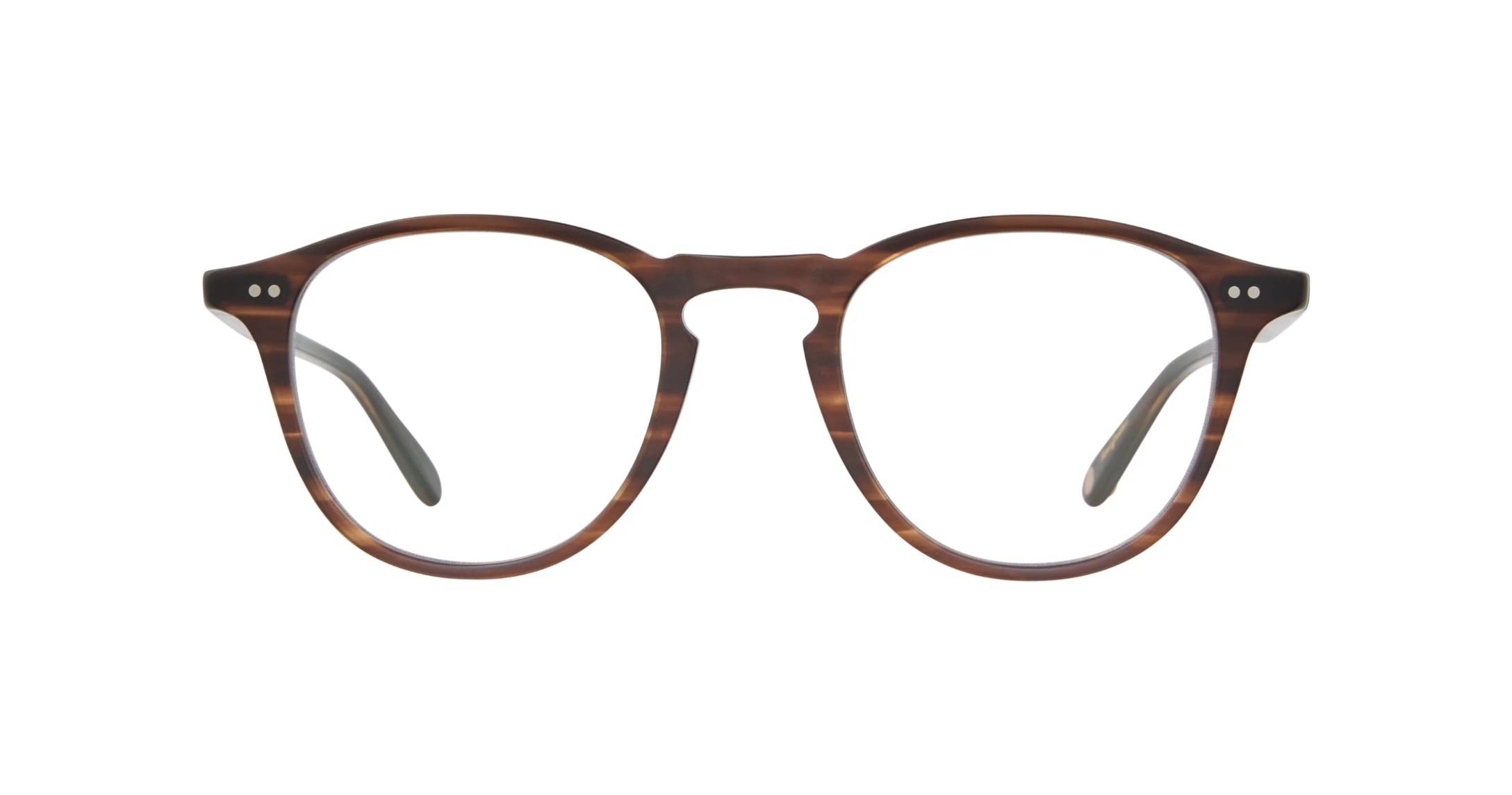 Garrett Leight Hampton Brille, Frontansicht Matte Brandy Tortoise