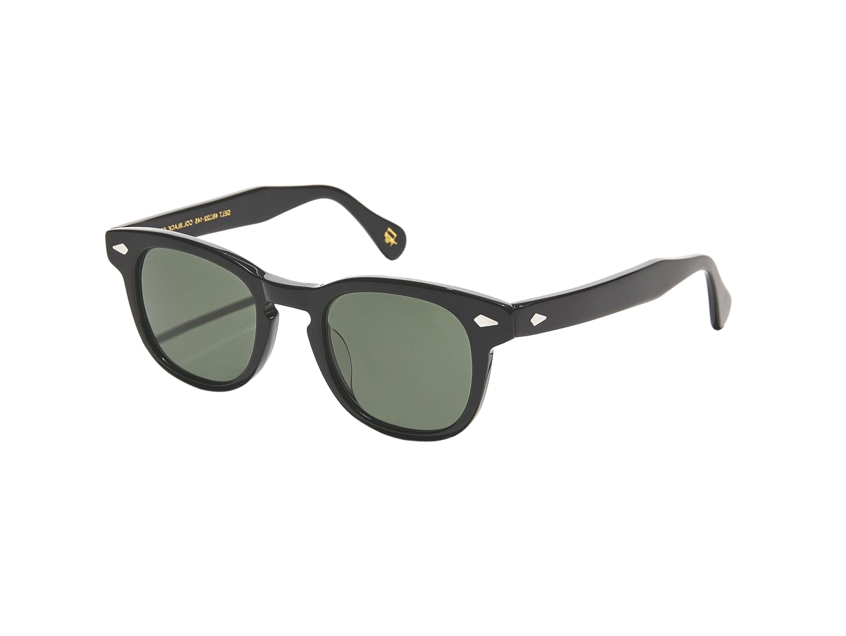 Moscot Gelt Sun Sonnenbrille, Seitenansicht Schwarz