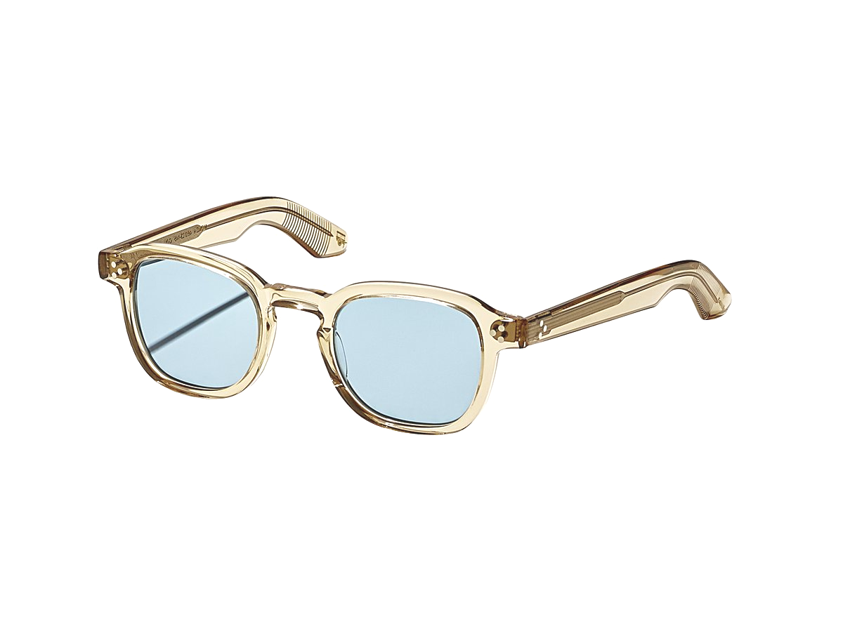Moscot Momza Sun Sonnenbrille, Seitenansicht Cinnamon/Blue