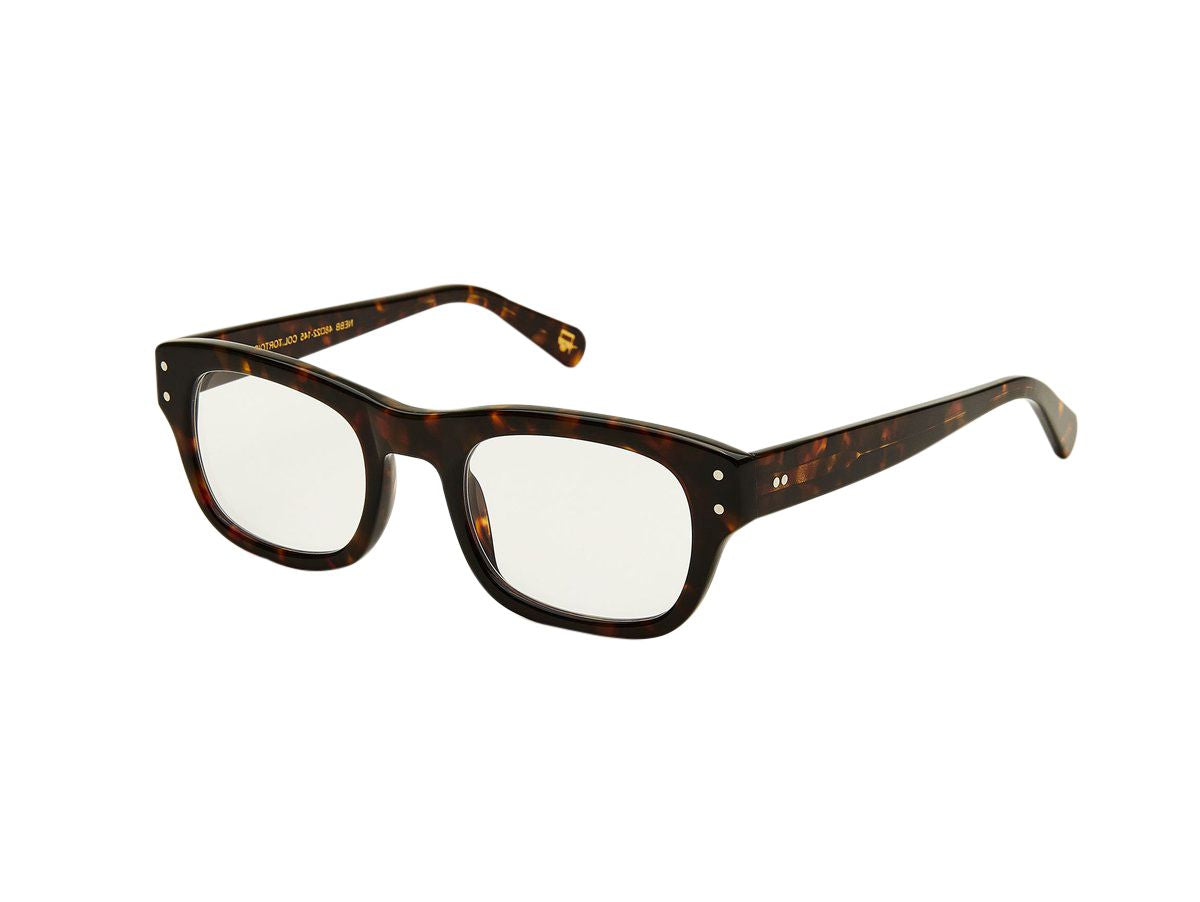 Moscot Nebb Brille, Seitenansicht Tortoise