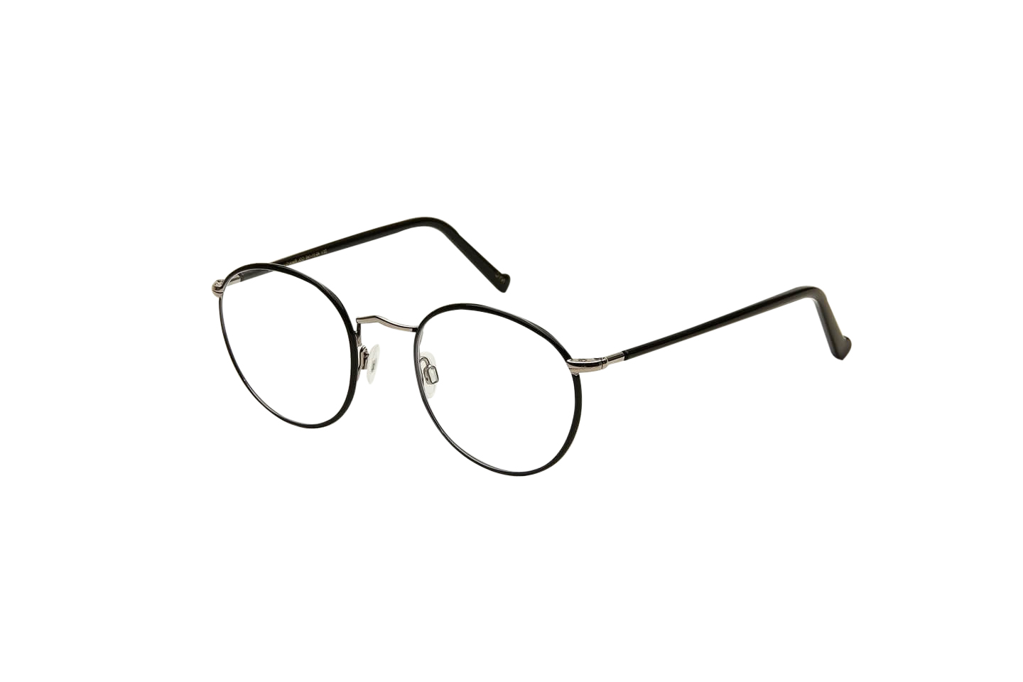 Moscot Zev Brille, Seitenansicht Schwarz/Gunmetal