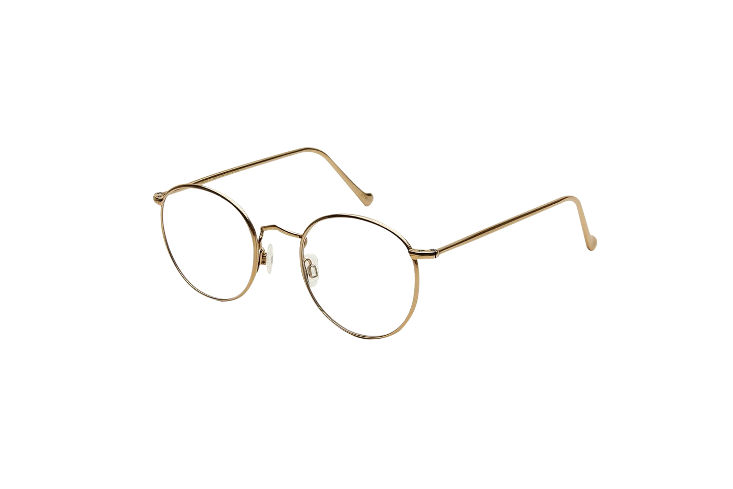 Moscot Zev-TT SE Brille, Seitenansicht Gold