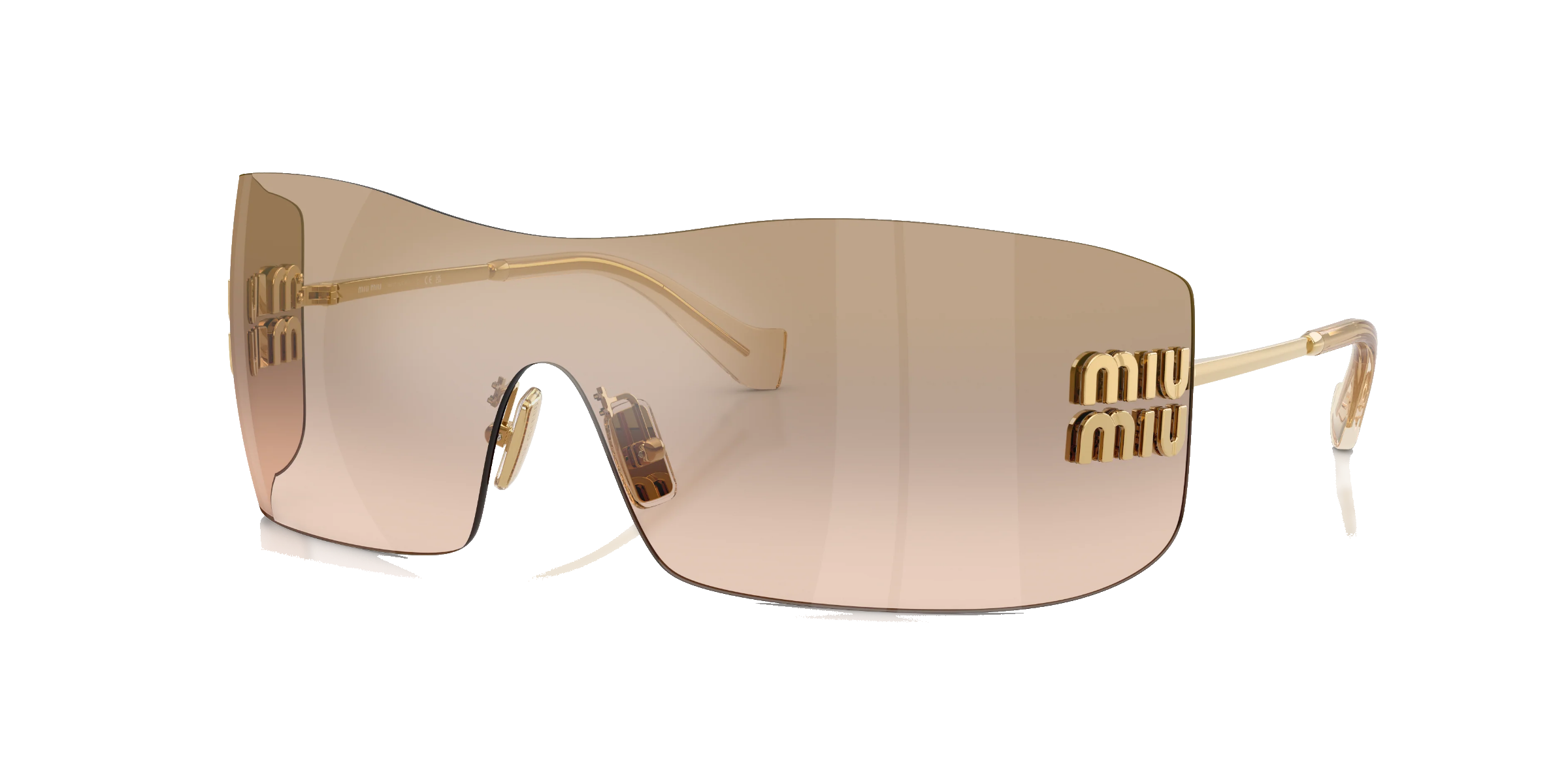 MiuMiu B53 Gold / Bronze verspiegelt (5AK-20P), Ansicht 2