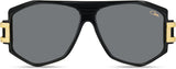 Cazal Legends 163/3 Sonnenbrille, Frontansicht Schwarz-Gold (001)